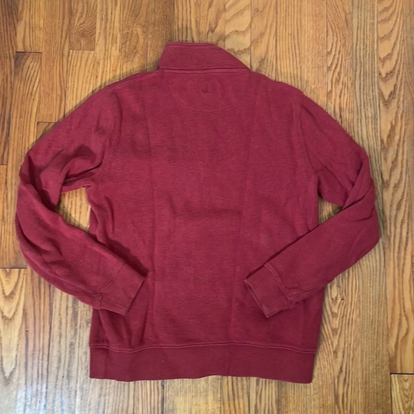 Pedlenton Quarter Zip Sweater Rust Red Men’s Size Medium - Picture 2 of 6